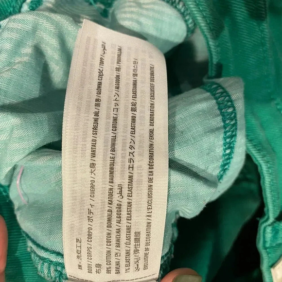 Hollister Womens Ultra High Rise Dad Jean Size 11R-30x31 in Green - Picture 5 of 7